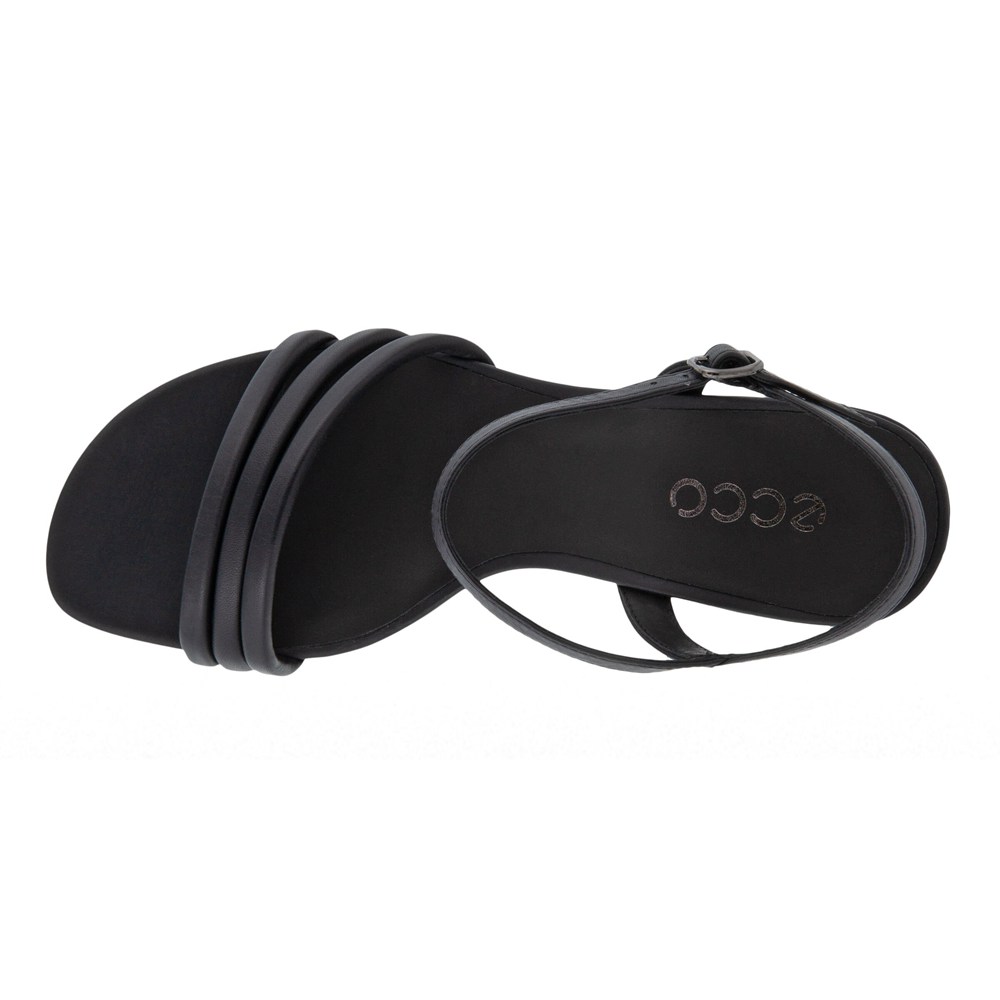 ECCO Womens Sandals Black - Elevate 65 Block - CMJ-184295